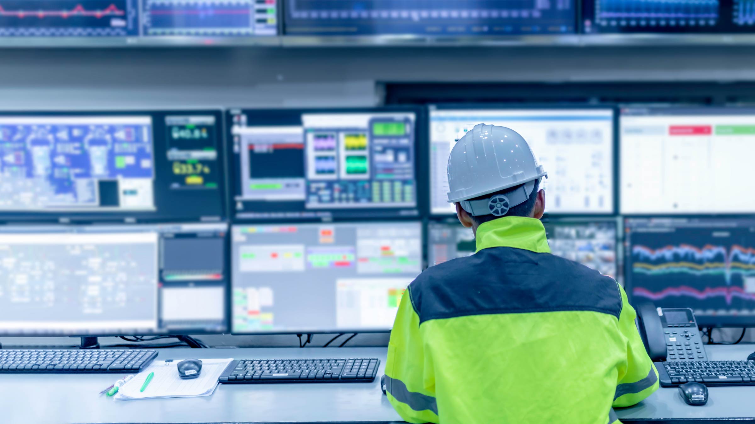 Engineer Technician monitoring system with monitors